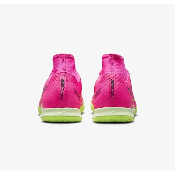 Nike Zoom Superfly 9 Academy IC Soccer Shoes Pink Blast Volt Sz 9 DJ5627-605 - Picture 5 of 8